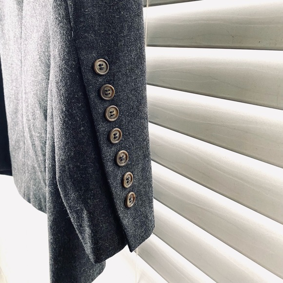 Collection Harve Benard VTG Charcoal Gray Wool Blazer Size 10 - Picture 8 of 9